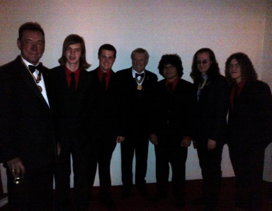 Inner Volition posing with Rush