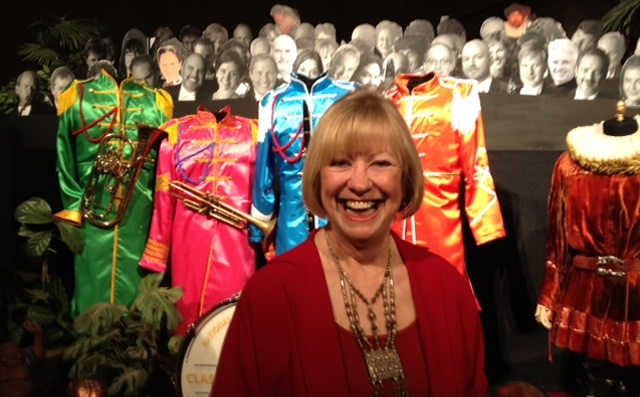 Liz Pearson saw The Beatles in Liverpool in 1963: "I was in my school uniform with my twin sister! We were standing in chairs, screaming!"